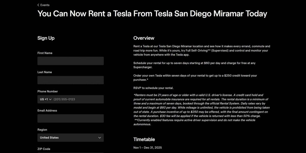Lej en Tesla med fri strøm for 400 kroner om dagen 2 Tesla