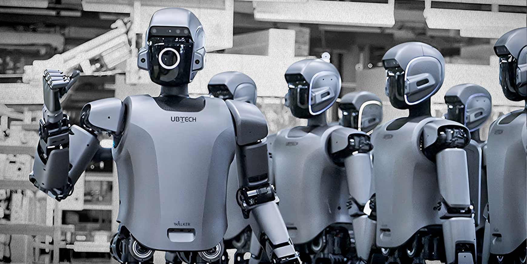 Kina sender humanoide robotter til grænsen mod Vietnam 4 robotter