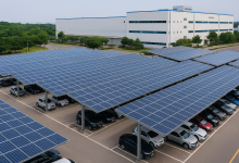 Sydkorea kræver solceller på alle store parkeringspladser 5 Solceller over parkering