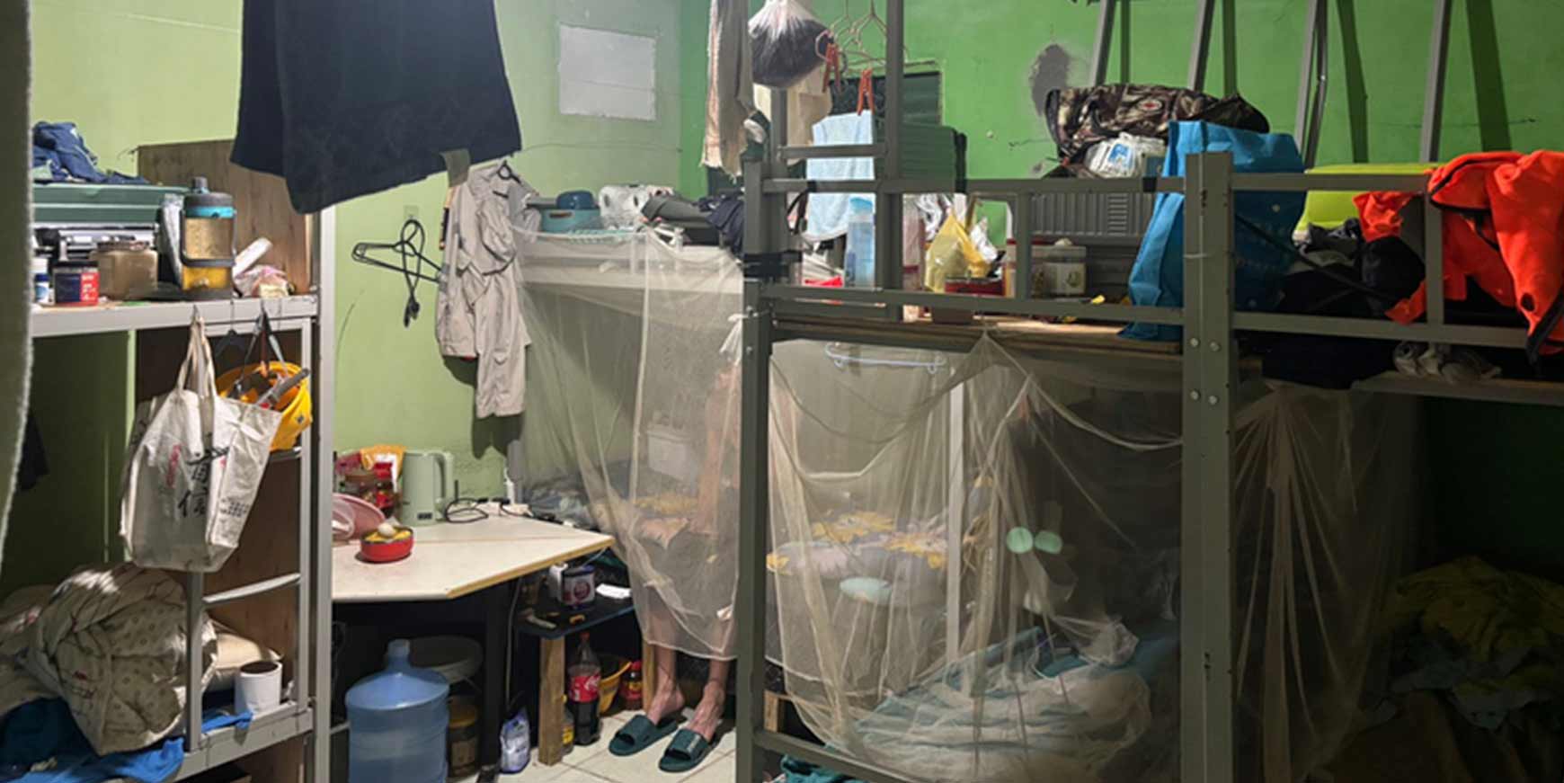 Her boede arbejderne (foto: Brasiliens arbejdsministerium).