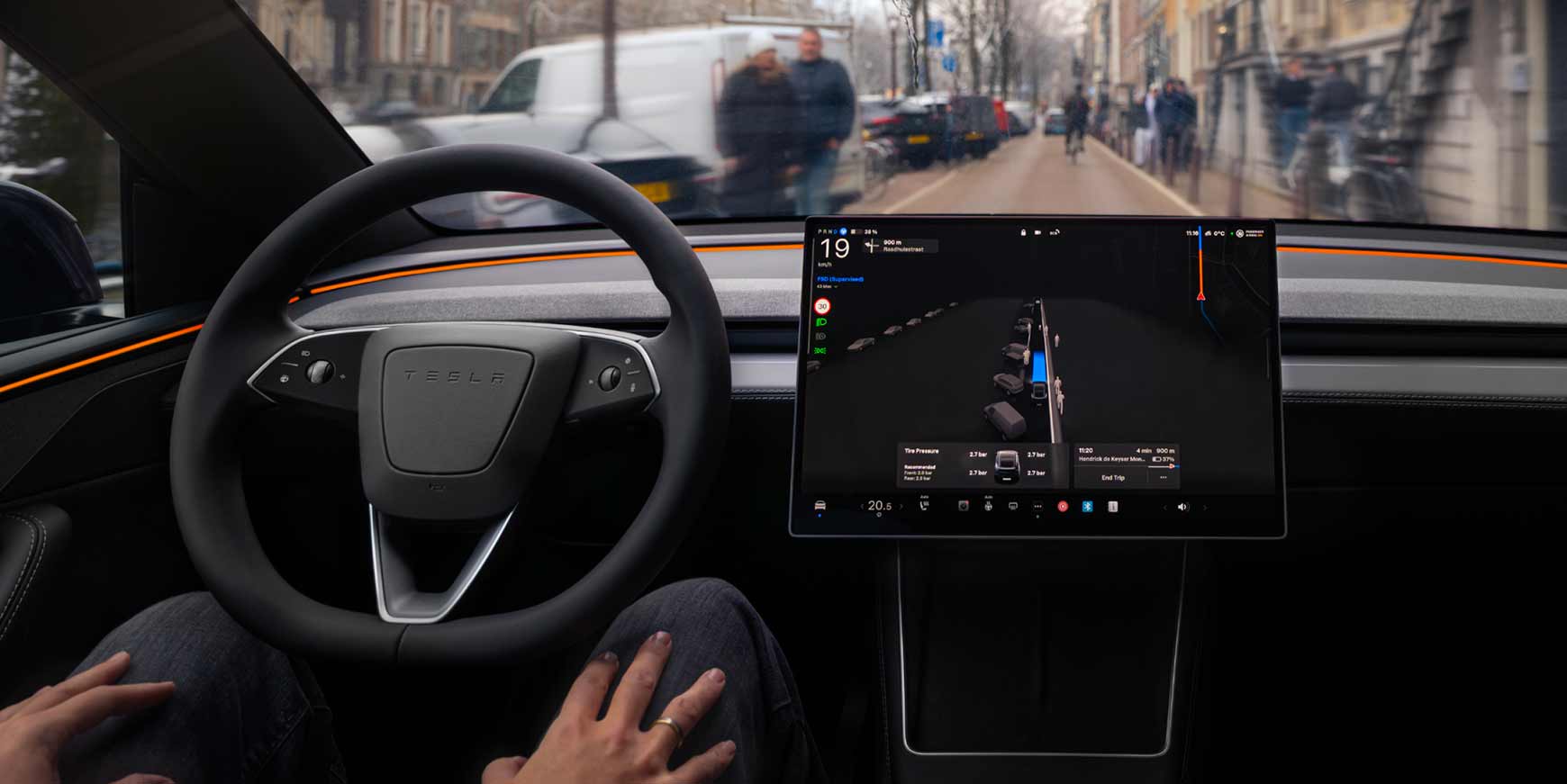 Full Self-Driving godkendt i Holland – få timer senere kom de første videoer 4 full self-driving