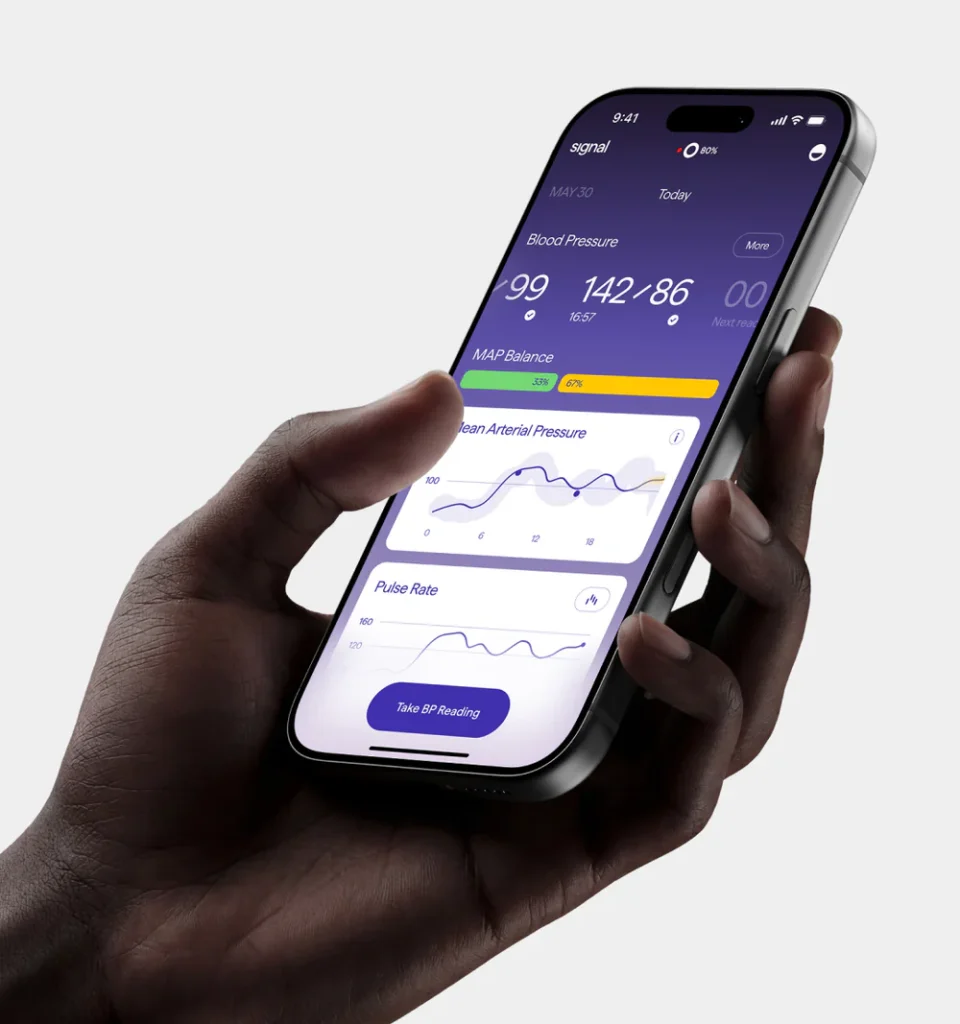Ny smartring vil måle dit blodtryk døgnet rundt 3 Vital Signals mobile app.jpg