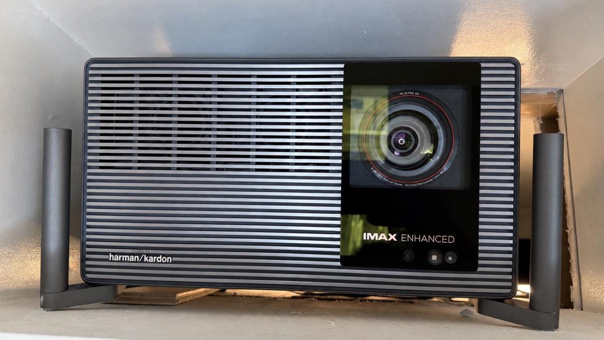 XGIMI TITAN Noir i testinstallationen